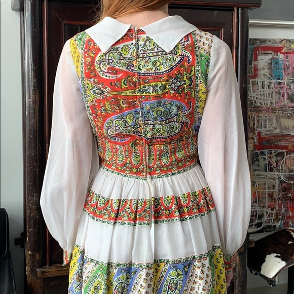 Vintage Paisley Dress - Picture 4 of 4